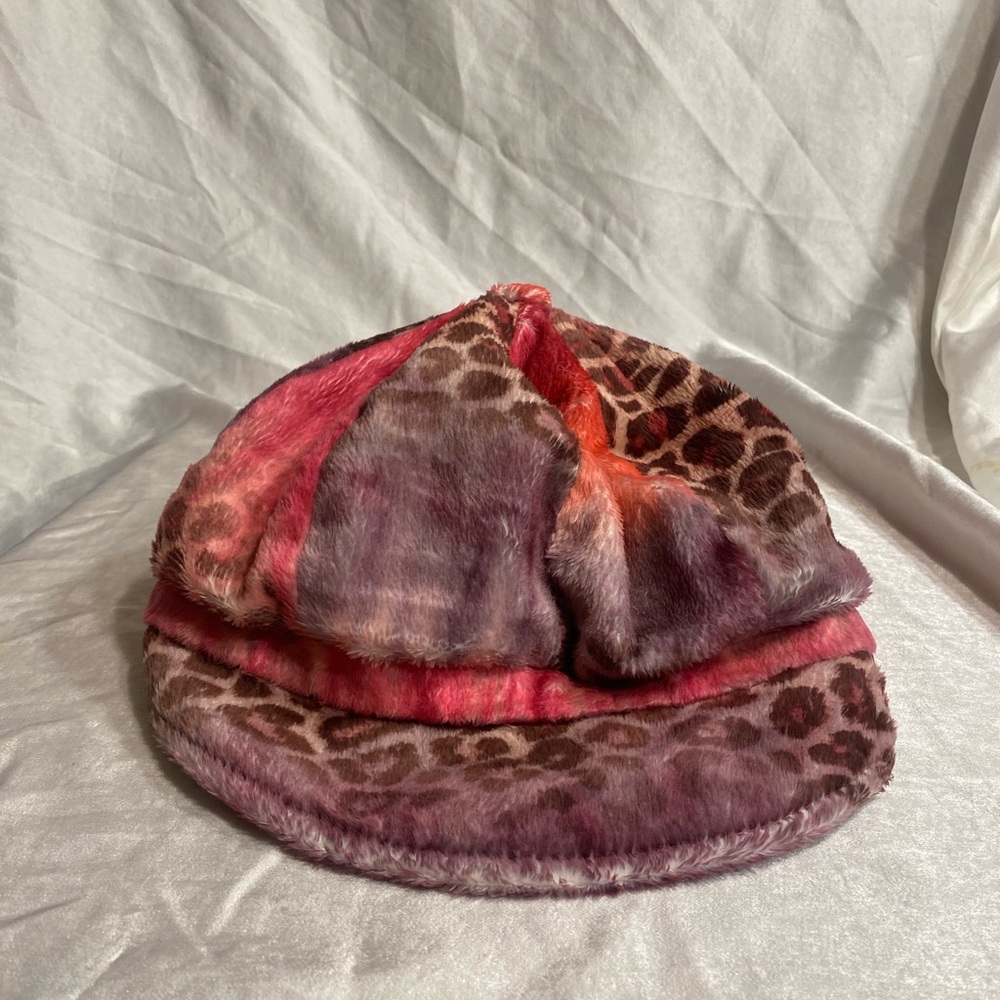 Y2K Pink Cheetah Print Hat
